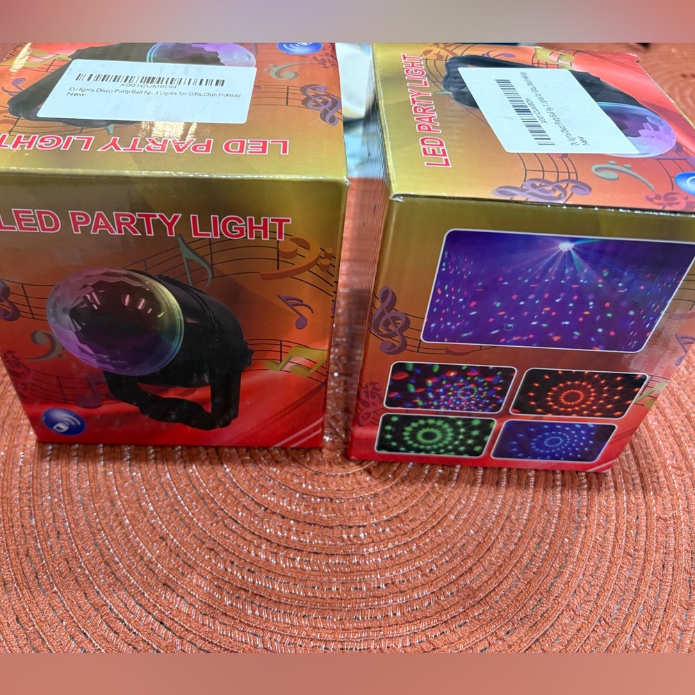 TWO LED Party Lights with Multicolor Effects NWT